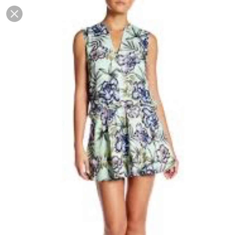 NWT Alice & Olivia floral drop waist dress - Picture 2 of 6